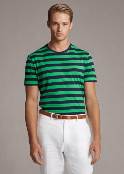 T Shirt Ralph Lauren Striped Lisle Homem 13267-NLXM